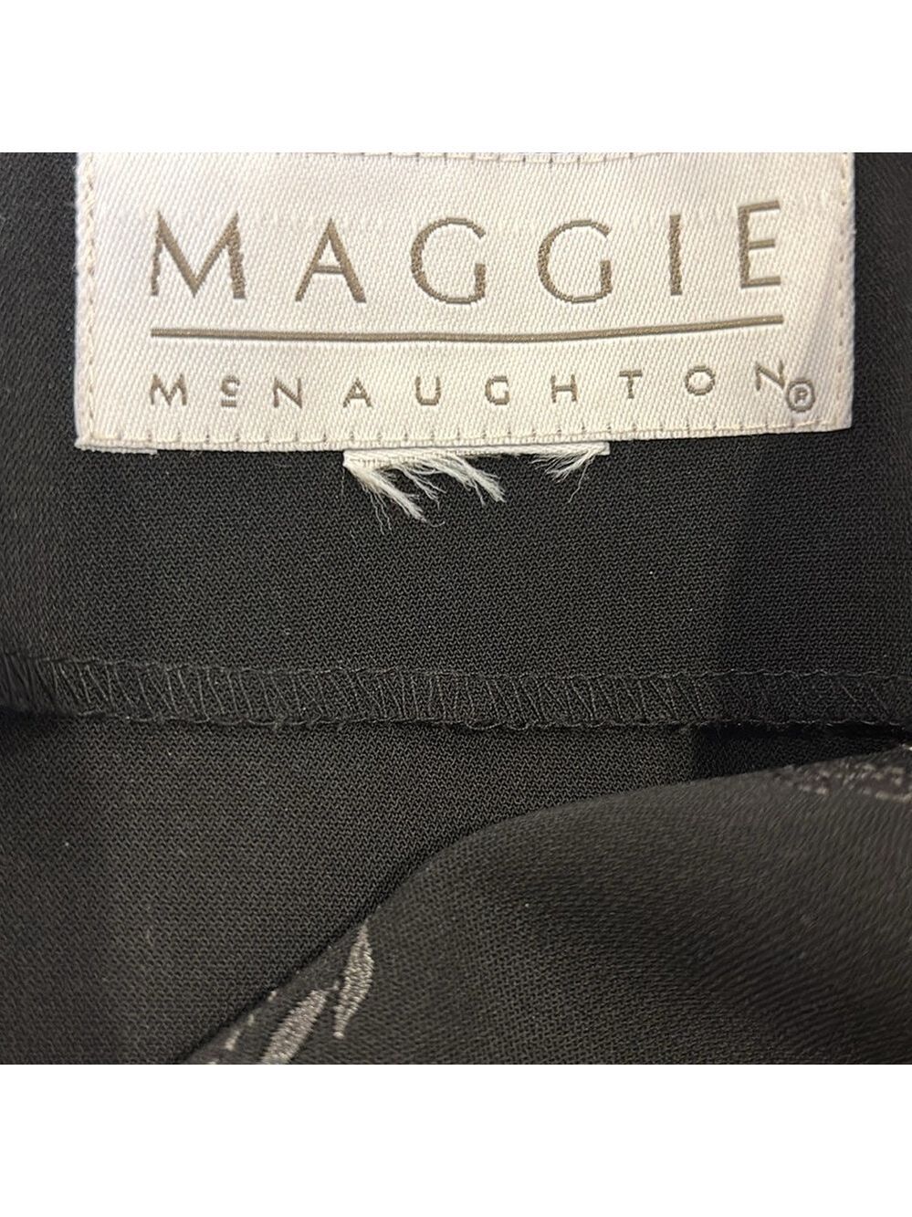 90s MAGGIE MCNAUGHTON BLACK BOHO TUNIC W DECORATIVE BUTTONS & EMBROIDERY SZ XL - Picture 7 of 7